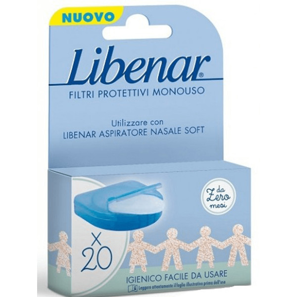 Libenar Baby Recargas Aspirador Nasal Filtros Descartáveis x20